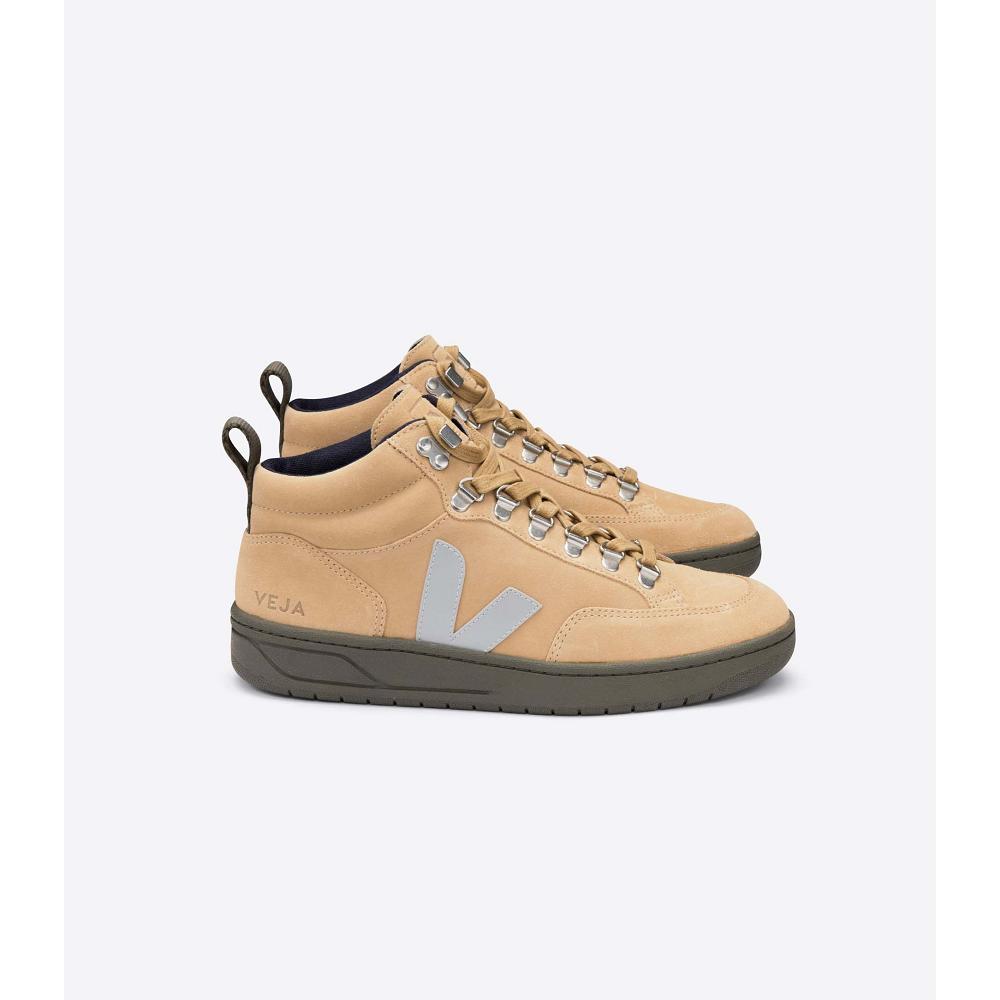 Veja RORAIMA SUEDE Høye Herre Khaki | NO 108OKI